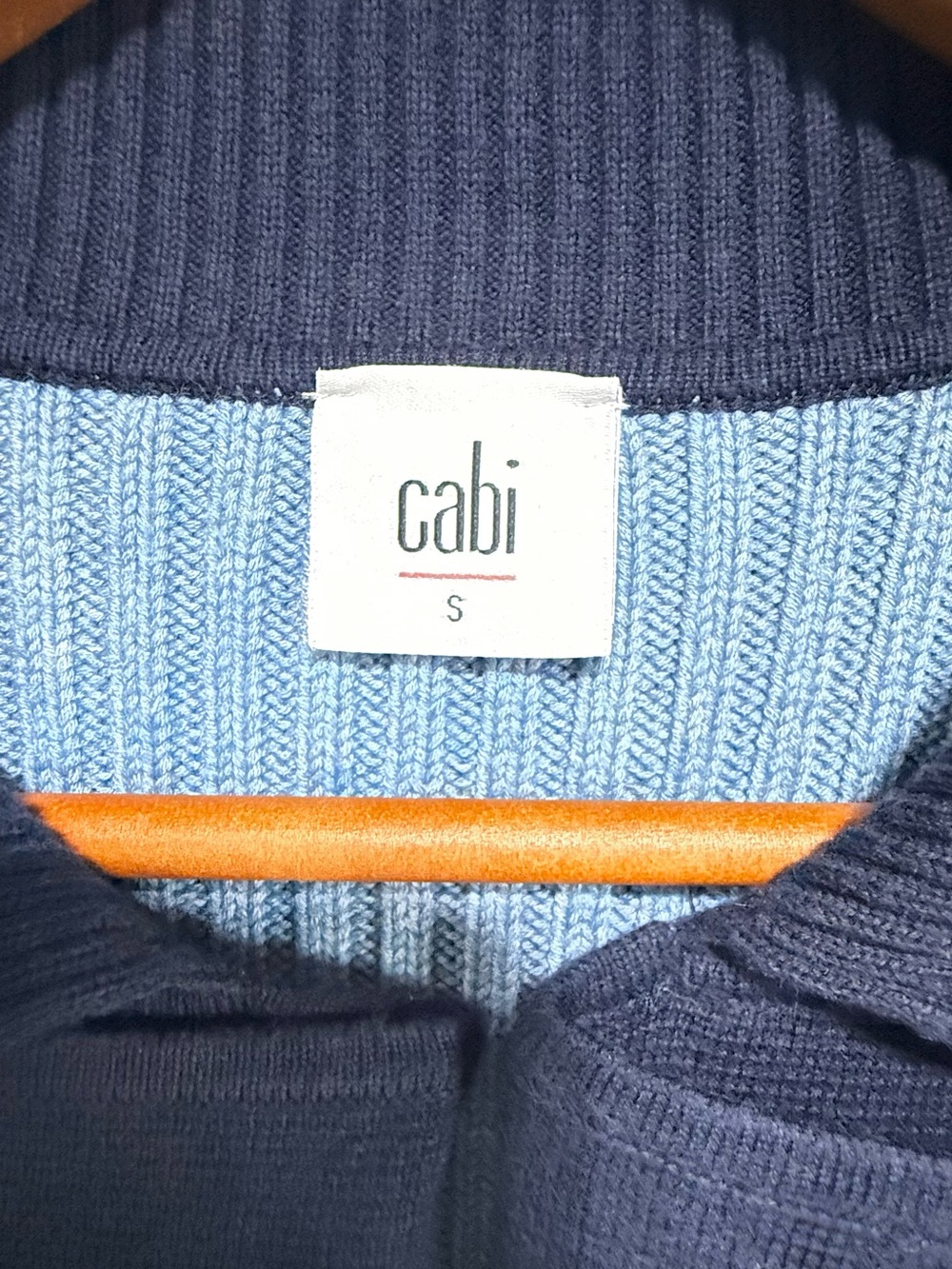 Cabi Turn Back Varsity Colorblock Cardigan Sweater Small - Picture 3 of 6